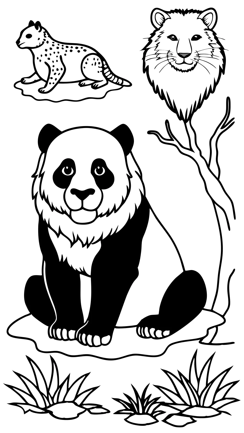 realistic animal coloring pages